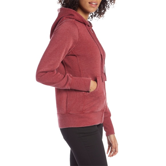 Z supply Fleece Zip Hoodie Dark Ruby - Picture 4 of 8